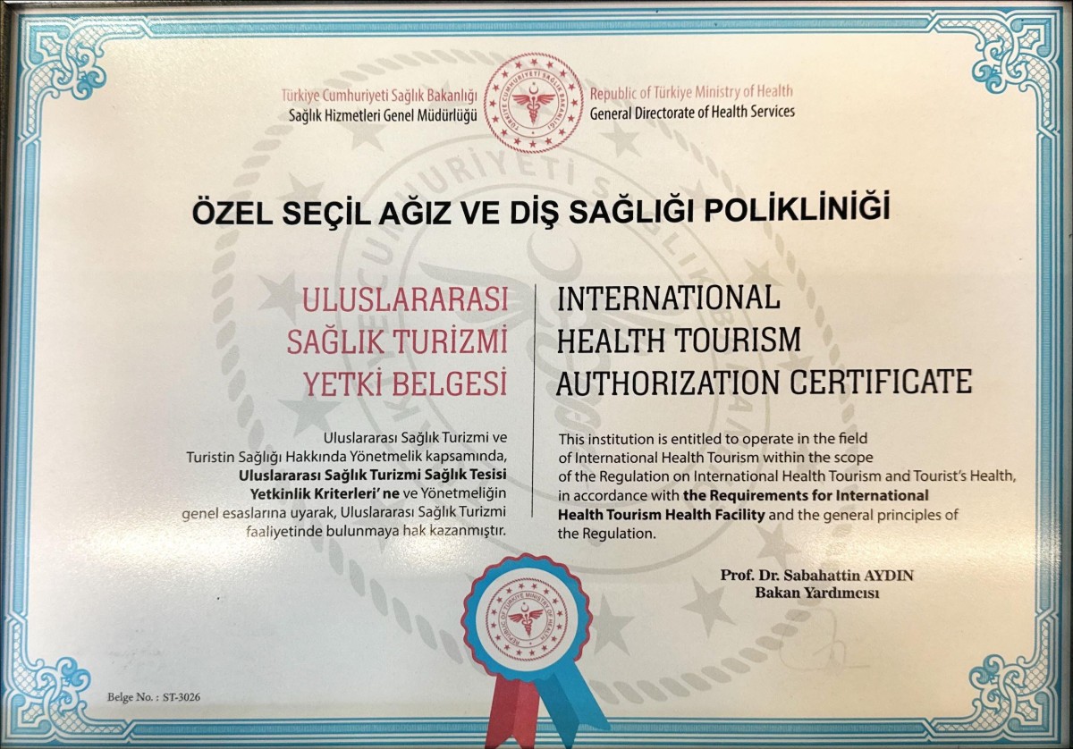 Health Tourism Authorization Certificate